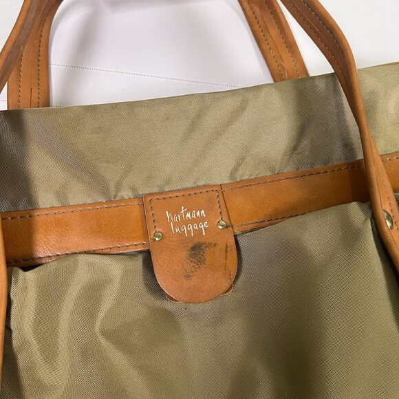 Hartmann Nylon Leather Trim Weekender Bag Luggage Garment Travel w/ Locks & Keys - Picture 6 of 13